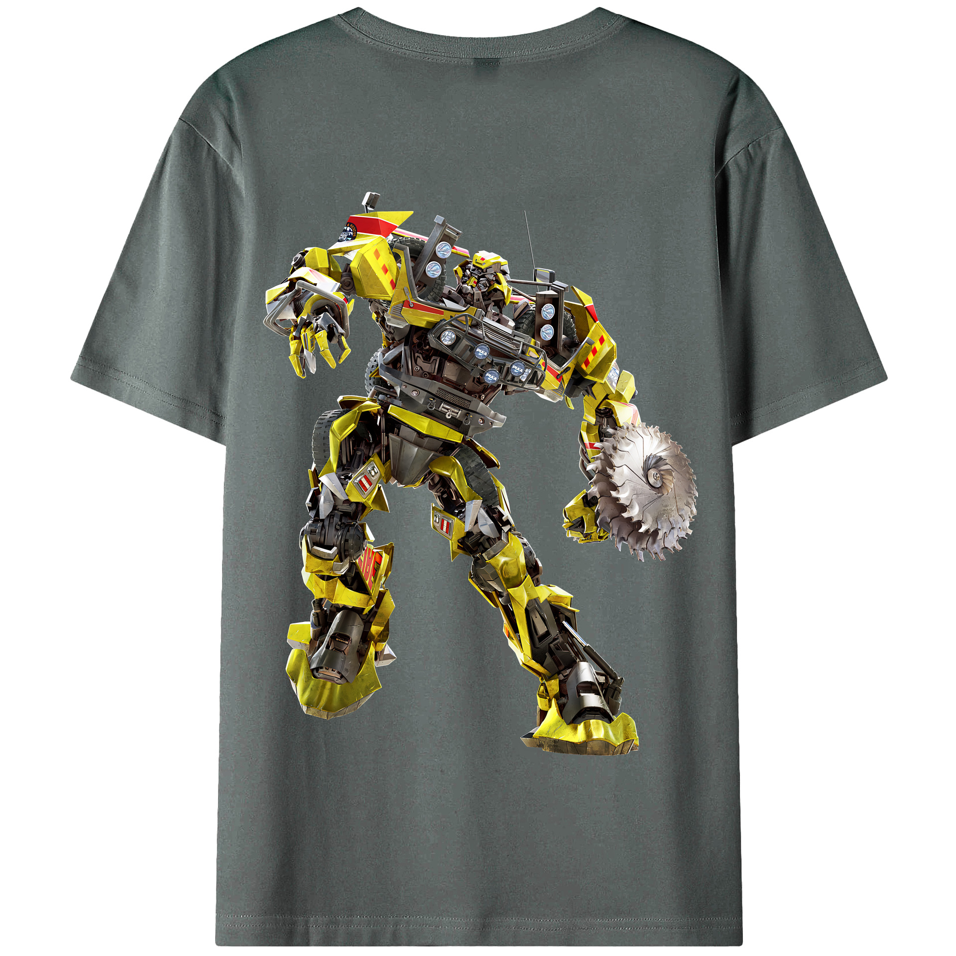 （画像用） Transformers トランスフォーマー 綿100％半袖Tシャツ（背面プリント）